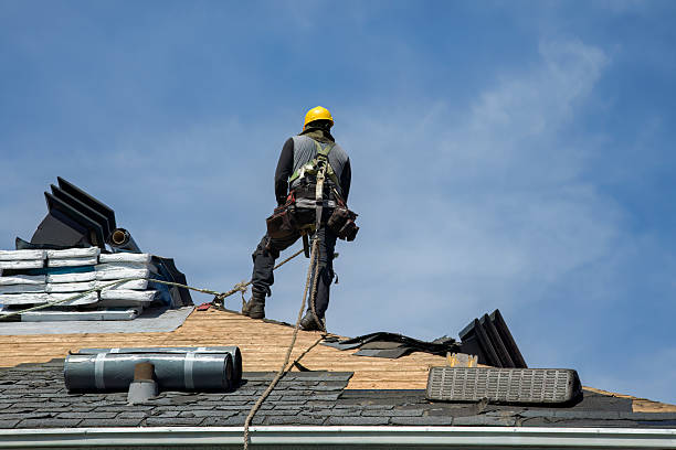 Professional Roof Installation technician working in Middlesex, NY